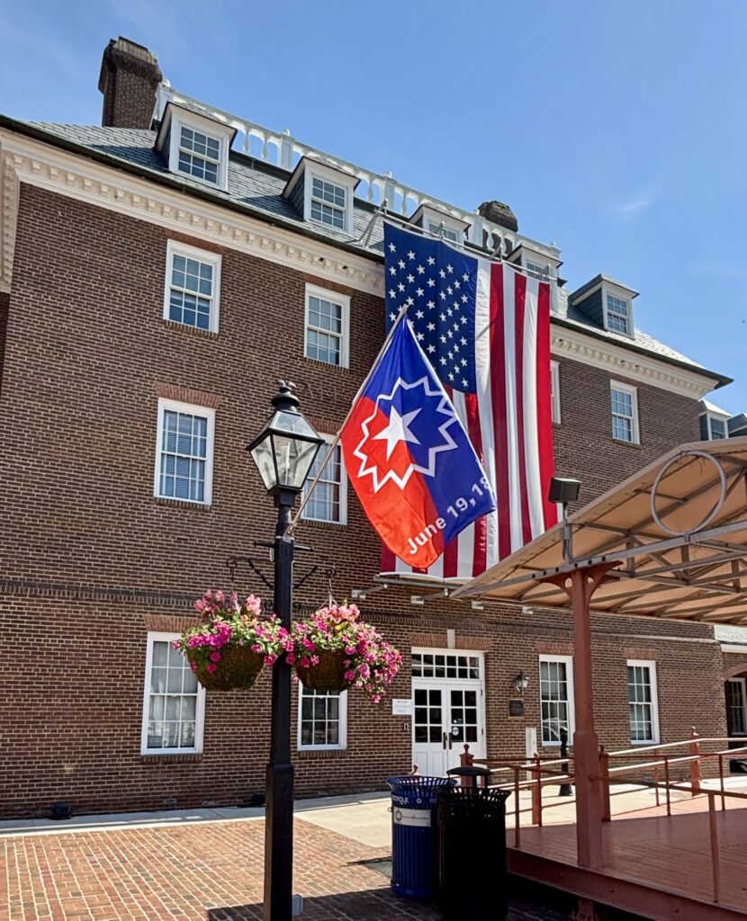 Juneteenth Flag in Old Town, Alexandria, Va